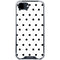 White and Black Polka Dots iPhone 16e Clear Case