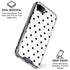 White and Black Polka Dots iPhone 16e Clear Case