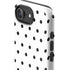 White and Black Polka Dots iPhone 16e Impact Case