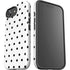 White and Black Polka Dots iPhone 16e Impact Case