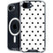 White and Black Polka Dots iPhone 16e MagSafe Case