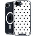 White and Black Polka Dots iPhone 16e MagSafe Case