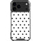 White and Black Polka Dots iPhone 18 Pro Max Clear Case