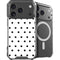White and Black Polka Dots iPhone 18 Pro Max MagSafe Case