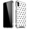 White and Black Polka Dots iPhone X/XS Clear Case