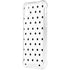 White and Black Polka Dots iPhone XS Clear Case