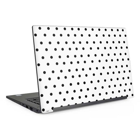 White and Black Polka Dots Dell Latitude Skin