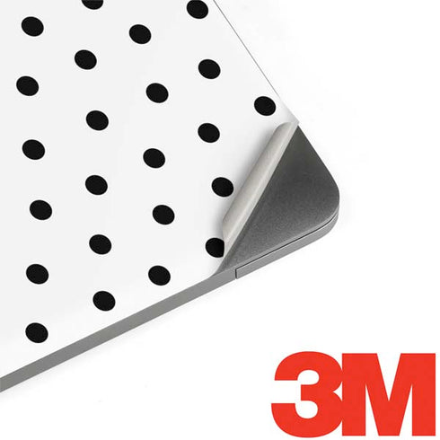 White and Black Polka Dots MacBook Skins
