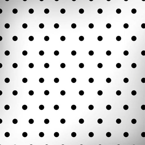 White and Black Polka Dots MacBook Skins