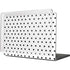 White and Black Polka Dots MacBook Cases