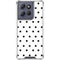 White and Black Polka Dots Moto G Power 5G (2025) Clear Case