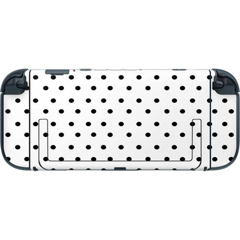 White and Black Polka Dots Nintendo Switch 2 (2025) with Joy-Con Skin