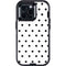 White and Black Polka Dots Otterbox Defender iPhone Skin
