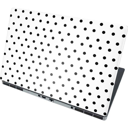 White and Black Polka Dots Dell Precision Skin