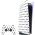 White and Black Polka Dots PlayStation PS5 Skins