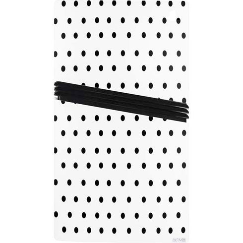 White and Black Polka Dots PS5 Pro Console Skin