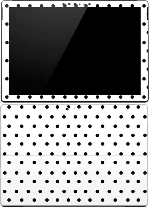 White and Black Polka Dots Surface Pro (2017) Skin