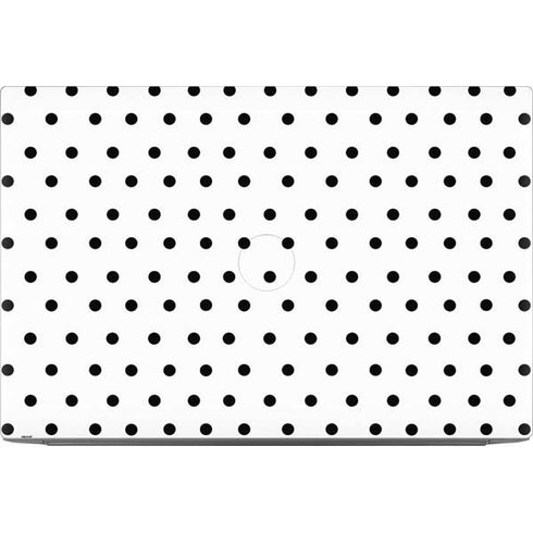 White and Black Polka Dots Dell XPS Skin