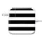 White and Black Stripes 85W Power Adapter (15 and 17 inch MacBook Pro Charger) Skin