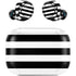 White and Black Stripes Amazon Echo Buds Skin