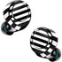 White and Black Stripes Amazon Echo Buds Skin