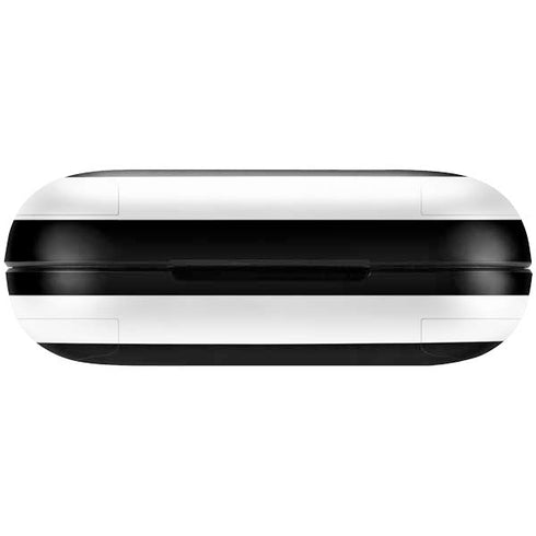 White and Black Stripes Amazon Echo Buds Skin