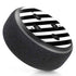 White and Black Stripes Amazon Echo Dot Skin
