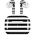 White and Black Stripes AirPods Skins
