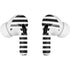 White and Black Stripes AirPods Skins