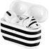 White and Black Stripes AirPods Skins