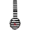 White and Black Stripes Beats Solo 3 Wireless Skin