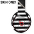 White and Black Stripes Beats Solo 3 Wireless Skin