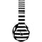 White and Black Stripes Beats Solo 4 Wireless Headphones Skin