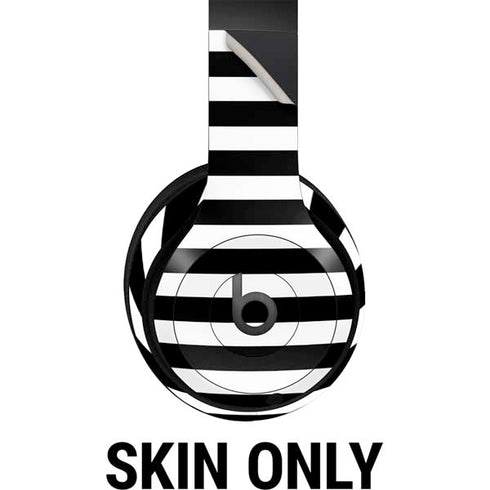 White and Black Stripes Beats Studio Pro Wireless Headphones Skin