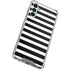 White and Black Stripes Gabb Phone 4 Clear Case