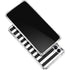White and Black Stripes Gabb Phone 4 Clear Case