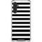 White and Black Stripes Galaxy A17 Clear Case