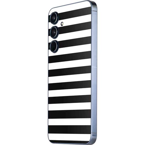 White and Black Stripes Galaxy A35 5G Skin