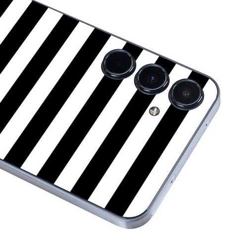 White and Black Stripes Galaxy A35 5G Skin