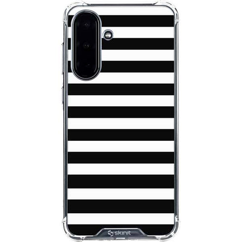 White and Black Stripes Galaxy A36 5G Clear Case