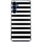 White and Black Stripes Galaxy A55 5G Clear Case