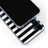 White and Black Stripes Galaxy A55 5G Clear Case