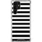 White and Black Stripes Galaxy S23 Ultra Clear Case