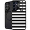 White and Black Stripes Galaxy S24 FE Kickstand Case