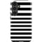 White and Black Stripes Galaxy S25 Impact Case
