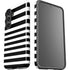 White and Black Stripes Galaxy S25 Impact Case