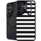 White and Black Stripes Galaxy S25 Kickstand Case