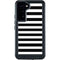 White and Black Stripes Galaxy S24 Plus Waterproof Case