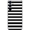 White and Black Stripes Galaxy S25 Skin