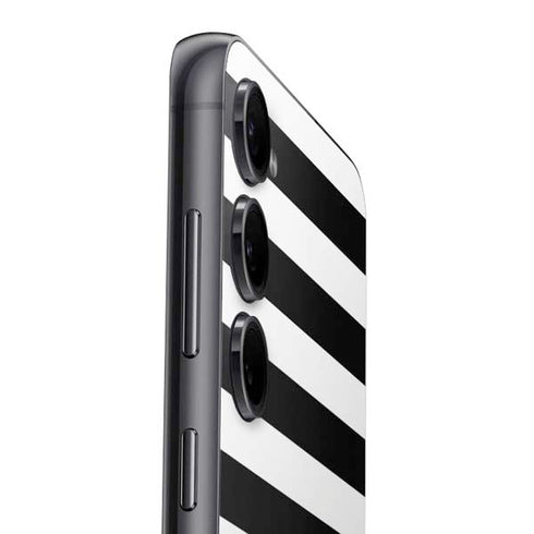 White and Black Stripes Galaxy S24 Skin